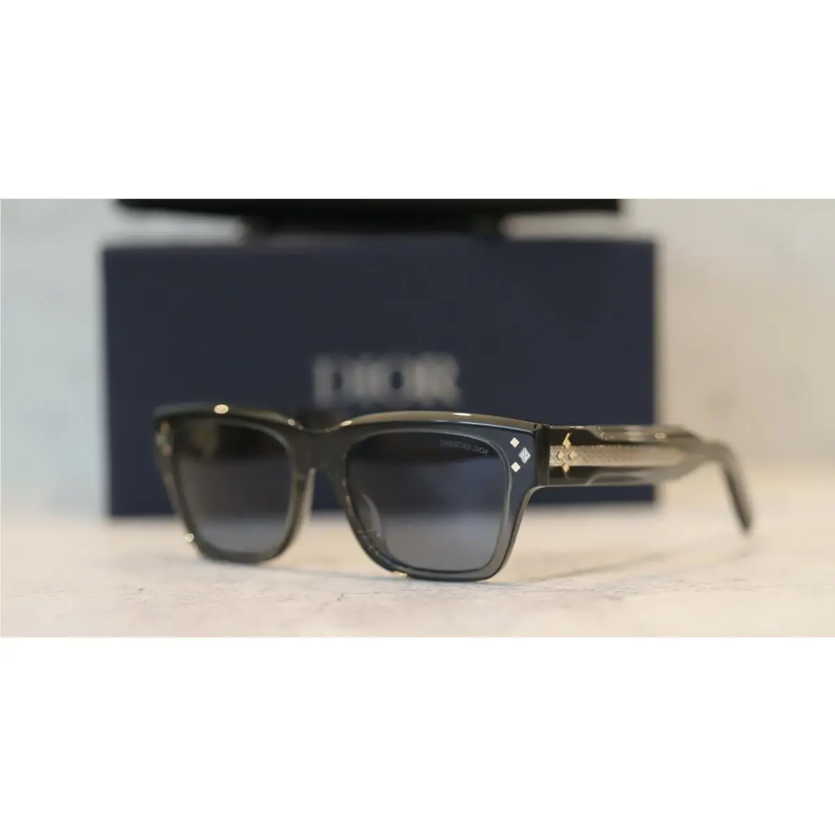 Dior Men`s CD Diamond S2I Green Frame/blue Lenssunglasses
