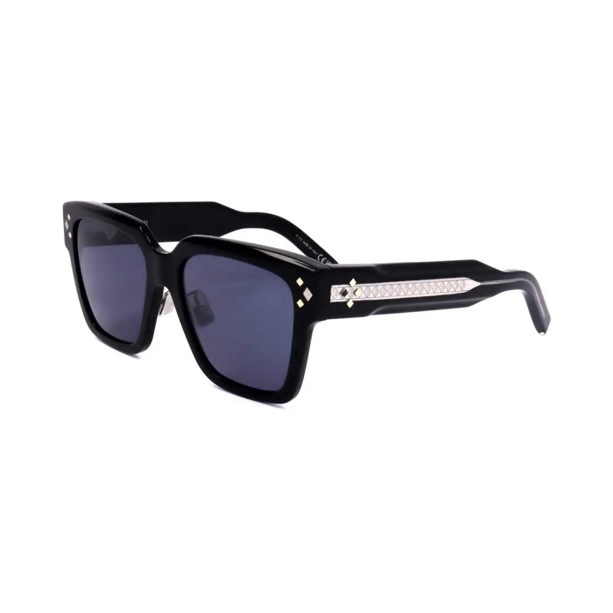 Dior Sunglasses CD Diamond DM40084F 01V Black Square Frame Black Lens 55-18-145