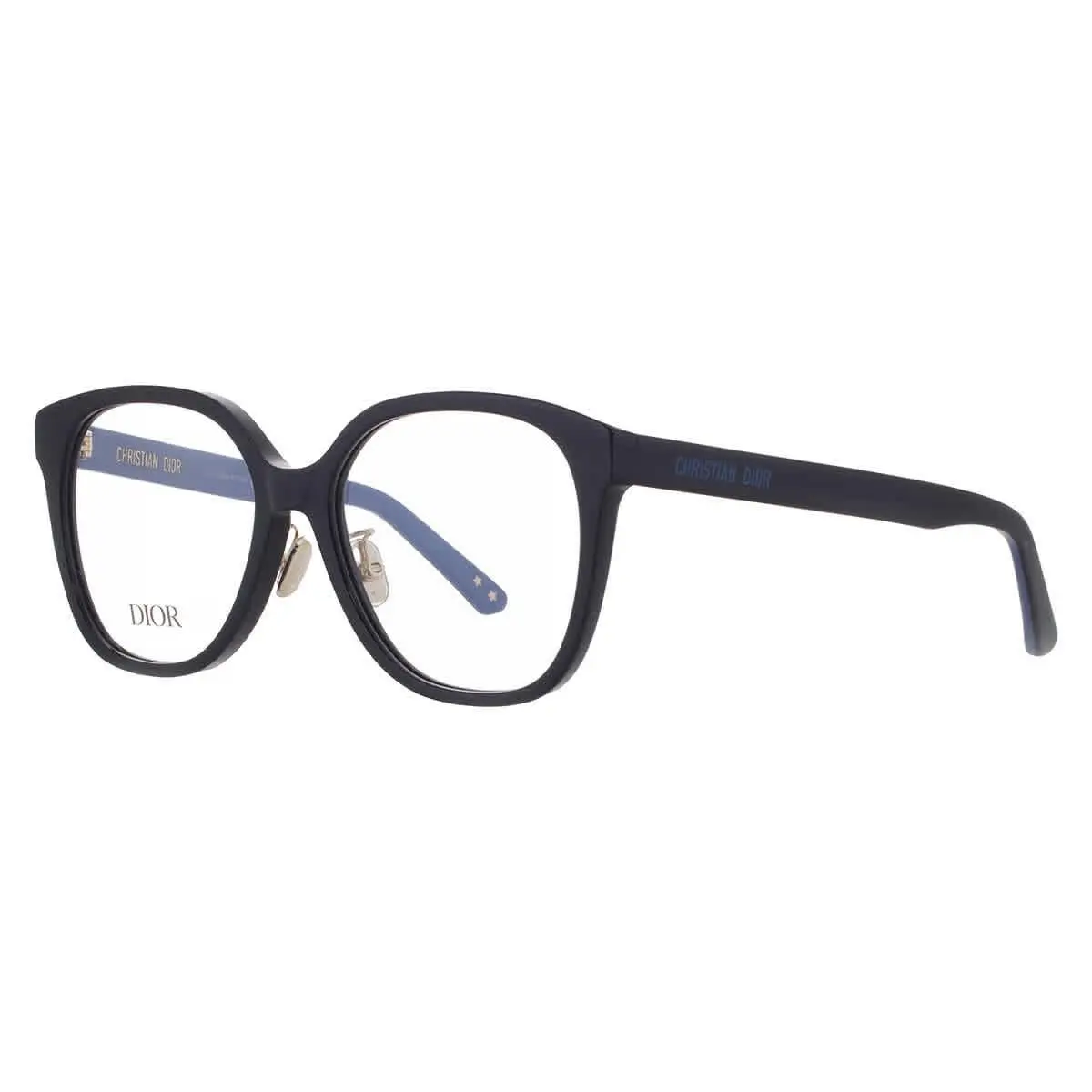 Dior Demo Square Ladies Eyeglasses CD50077F 001 56 CD50077F 001 56