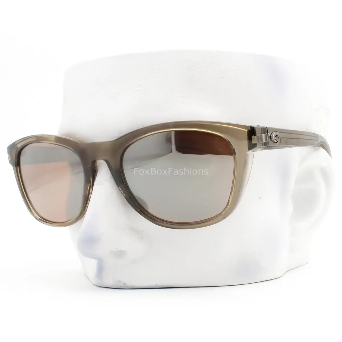 Costa Del Mar Aleta Sunglasses Taupe Crystal Copper Silver Polarized Glass Wcase
