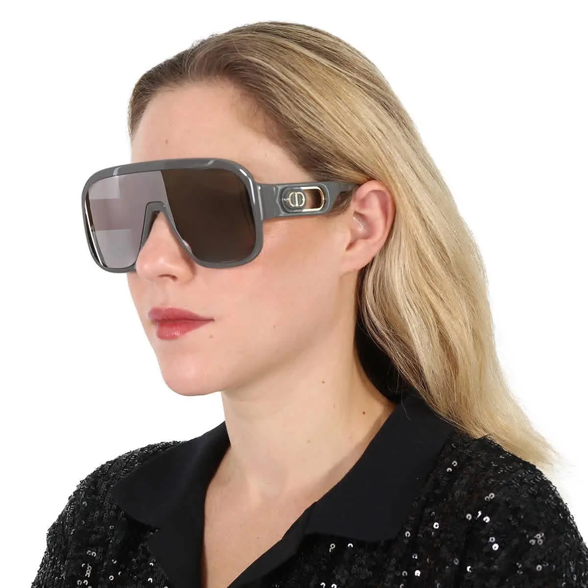 Dior Diorbobbysport M1U Silver Mirror Shield Ladies Sunglasses CD40054U 20C 00