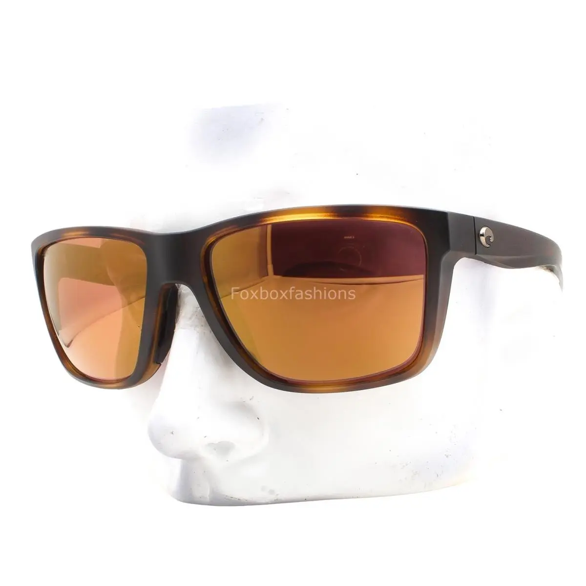 Costa Del Mar Broadbill II Sunglasses Matte Tortoise Gold Polarized Glass W/case