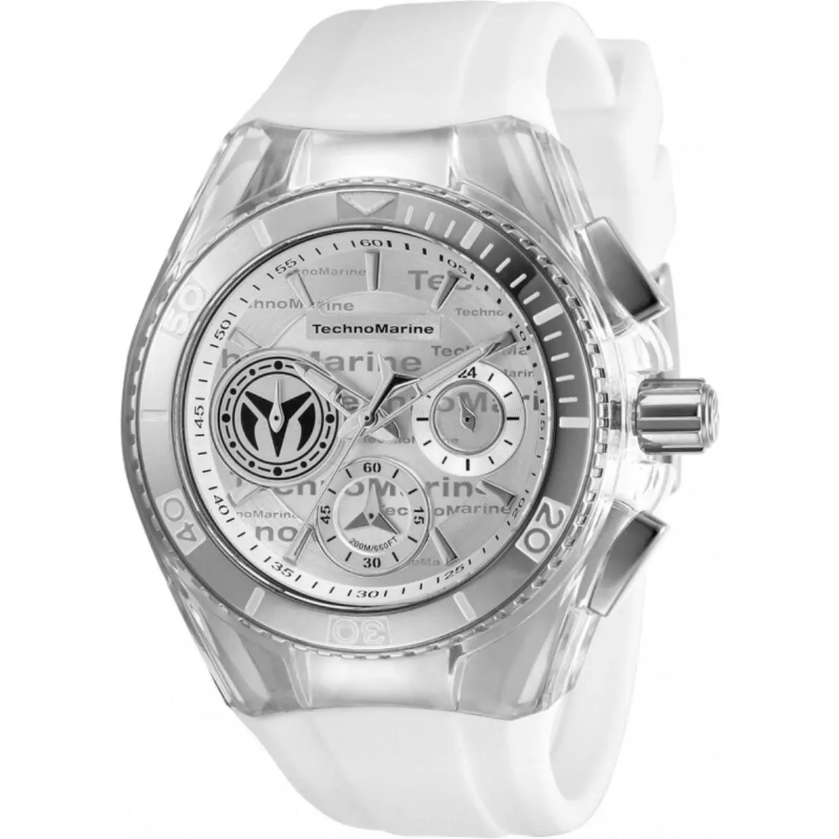 Technomarine TM-118130 Women`s Cruise 40.57mm White Silicone Quartz Watch