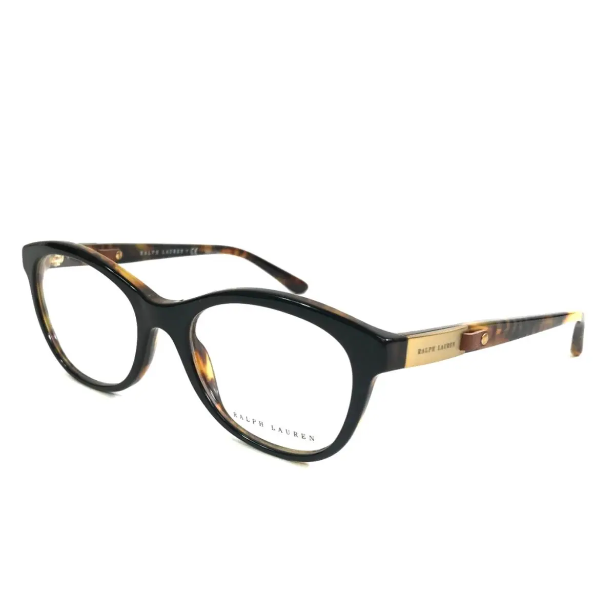 Ralph Lauren Eyeglasses Frames RL6157Q 5260 Top Black Havana Leather 51-18-140