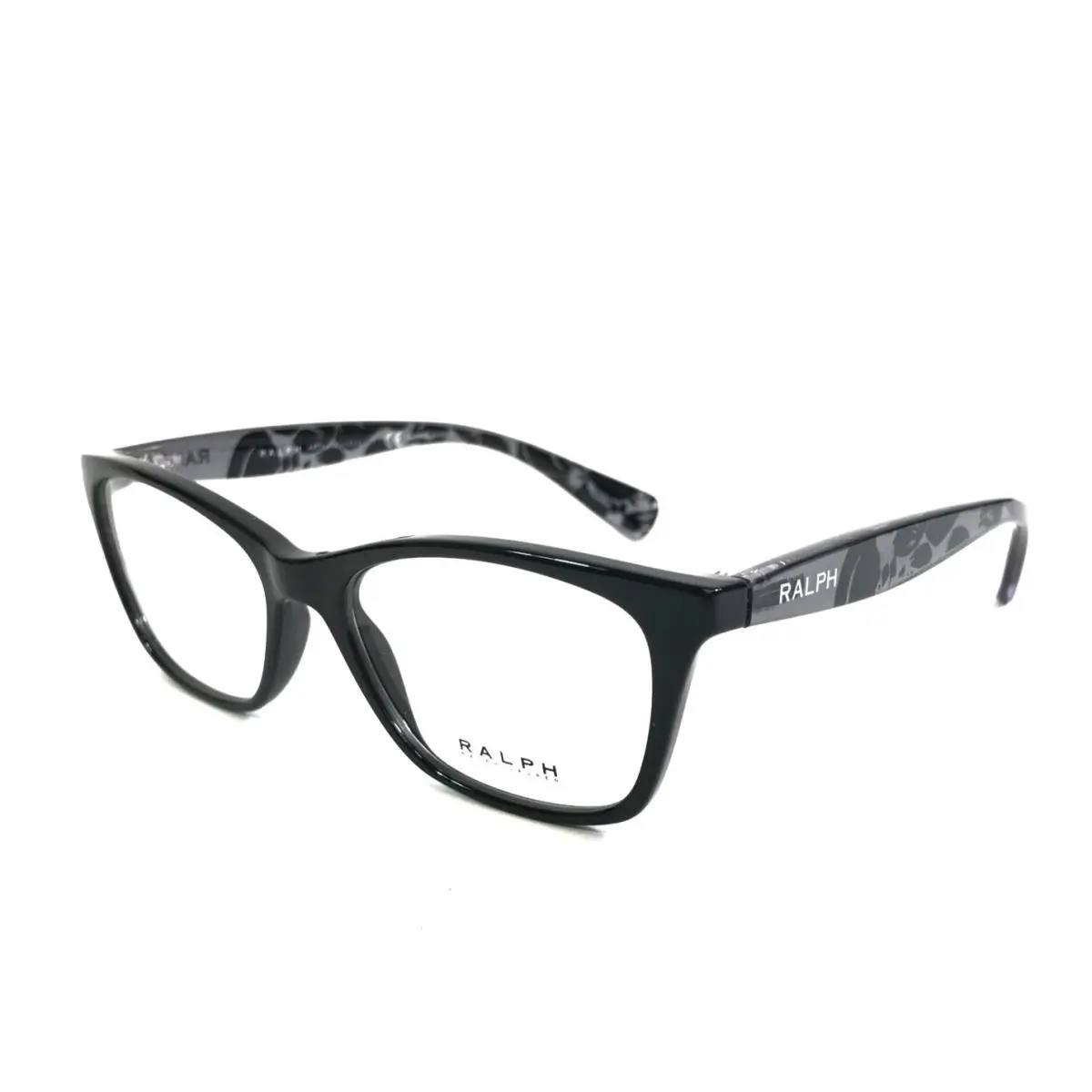 Ralph Lauren Eyeglasses Frames RA7071 501 Black Gray Cat Eye Full Rim 52-16-140