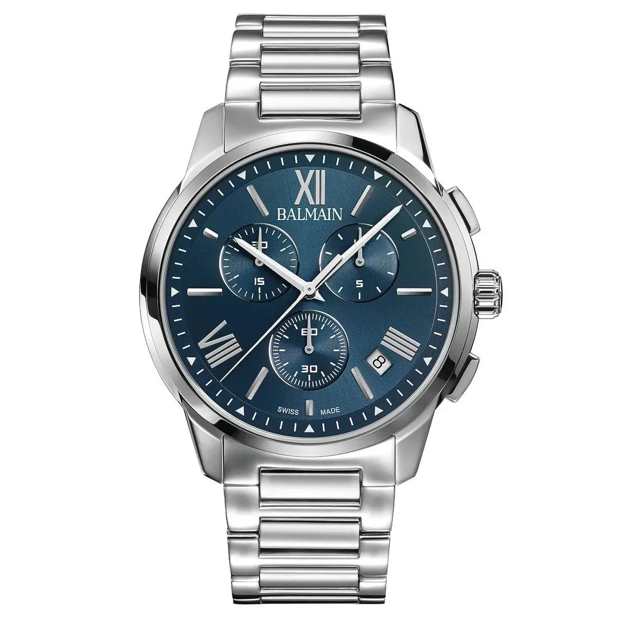 Balmain Madrigal 42mm Chronograph Blue Dial Men`s Watch B74813392