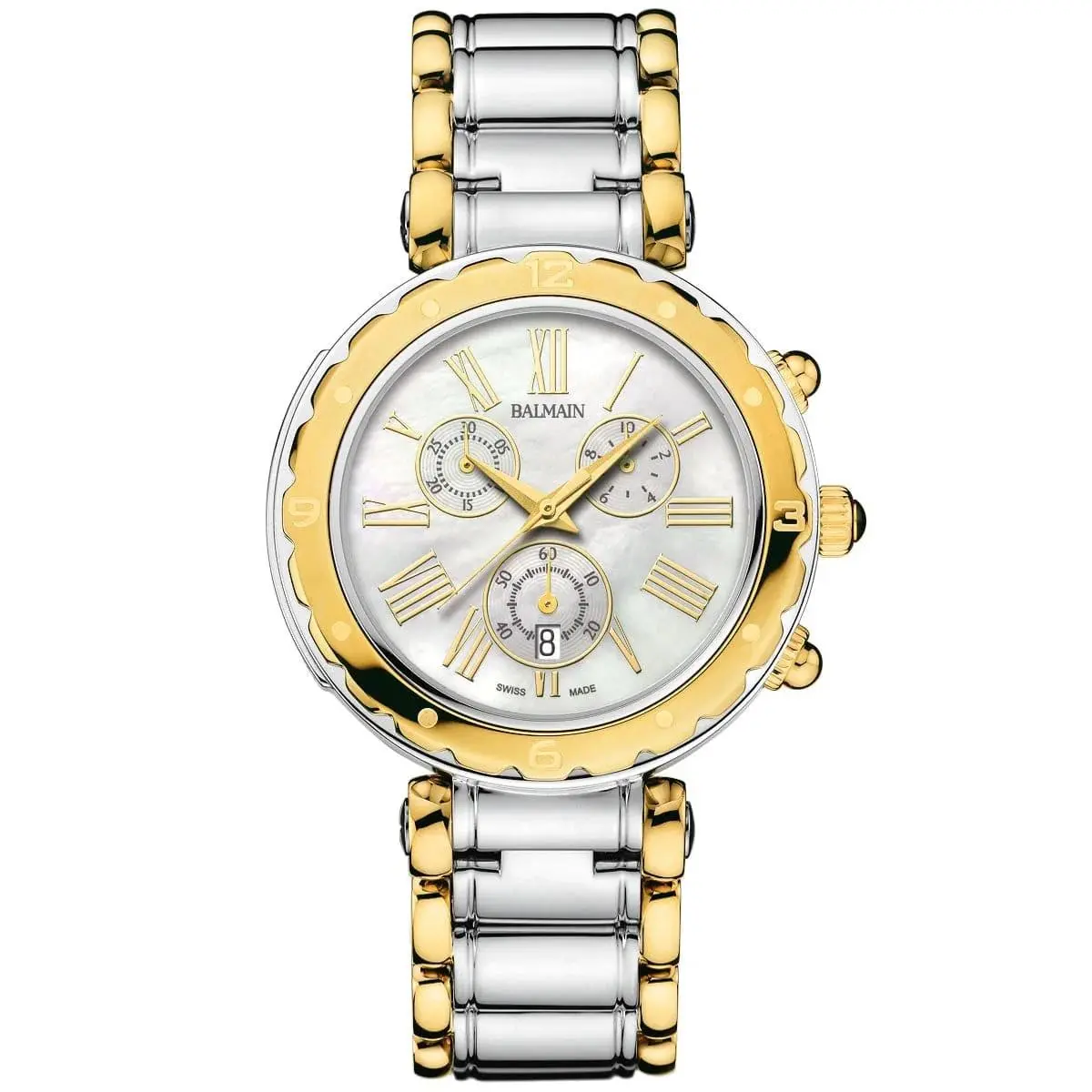 Balmain Balmainia 38mm Chronograph Two-tone Women`s Watch B56323982U