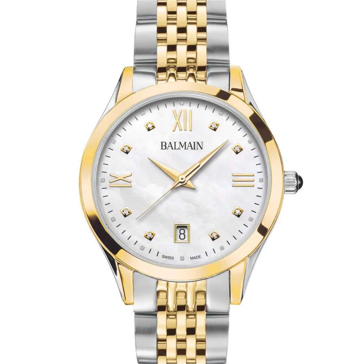 Balmain Classic R 34mm White Mother of Pearl Dial Women`s Watch B43123182U
