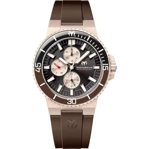 Technomarine La Pelagia Men 43.00mm Steel Rose Gold Rose Gold Dial VH67 Quartz