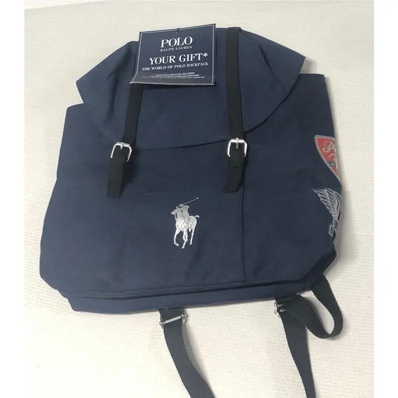Polo Ralph Lauren Fragrances Navy Backpack Travel Hiking Gym Weekender Bag