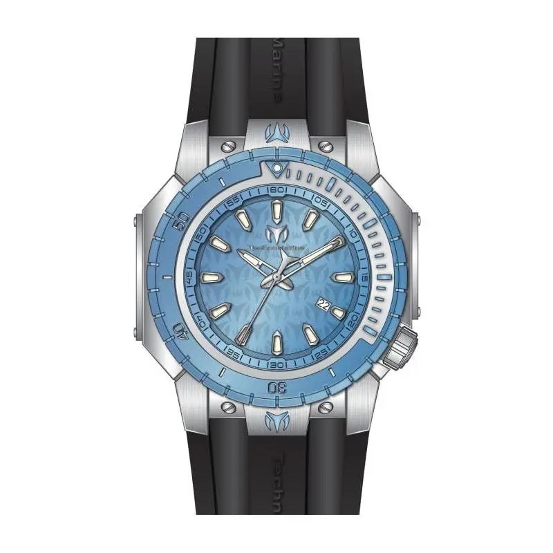 Technomarine Manta Men 48.90mm SS + Aluminum Light Blue + Steel Light Blue Dial