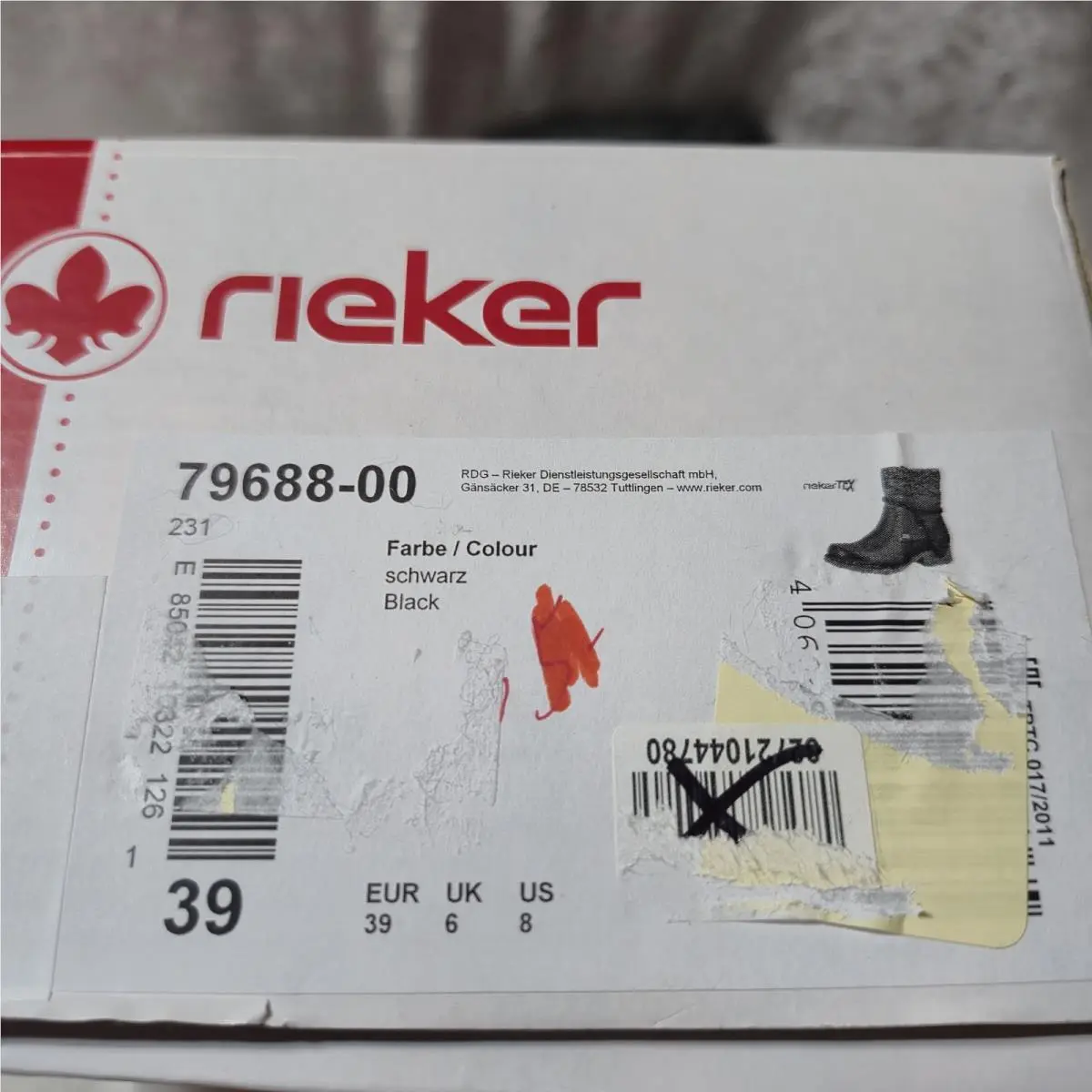 Rieker shoes - Rieker Fee 79688-25 - Fee - Black/Grey 11