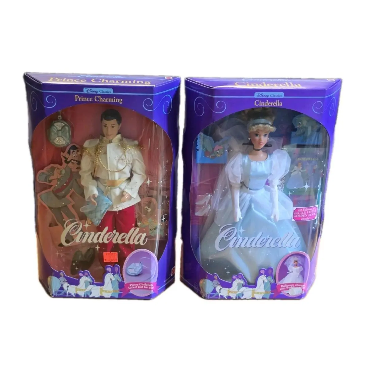 Cinderella Prince Charming Barbie Doll Set 1991 Mattel Disney Classics