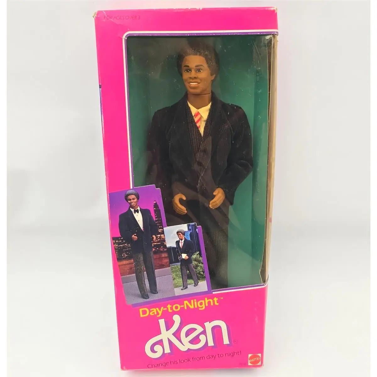 1984 Day-to-night Ken Doll Mattel 9018 African American Nrfb Vintage