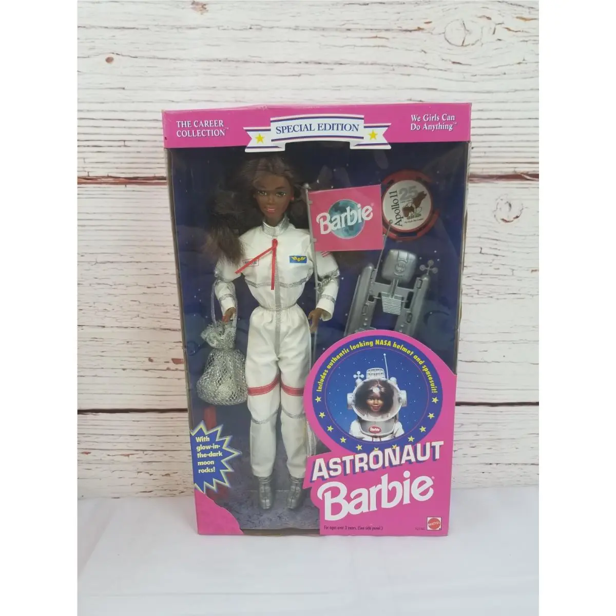 Vtg 1994 Mattel Astronaut Barbie African American 12150