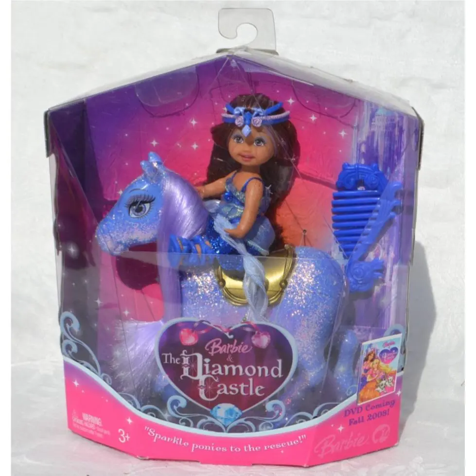 Diamond Castle Kelly with Blue Sparkle Pony in Package Barbie 2008 M0800