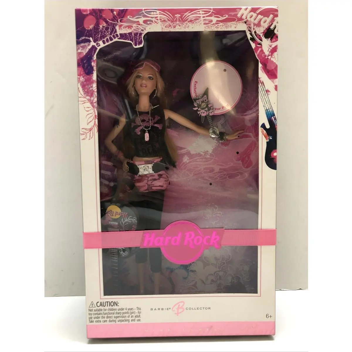 Hard Rock Cafe Barbie Doll Pink Label 2006 Barbie Collector Nrfb- k7906