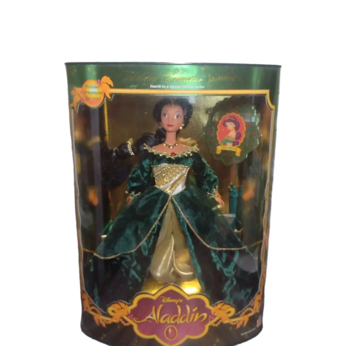 Disney Mattel 1999 Holiday Princess Jasmine Doll Aladd