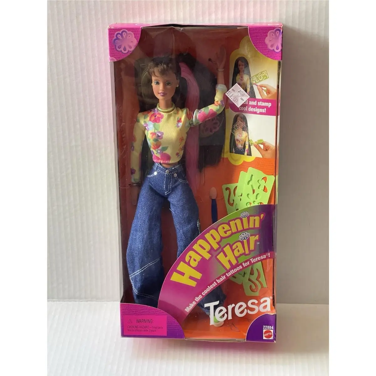 1998 Barbie Happenin Hair Teresa Doll Mattel 22884