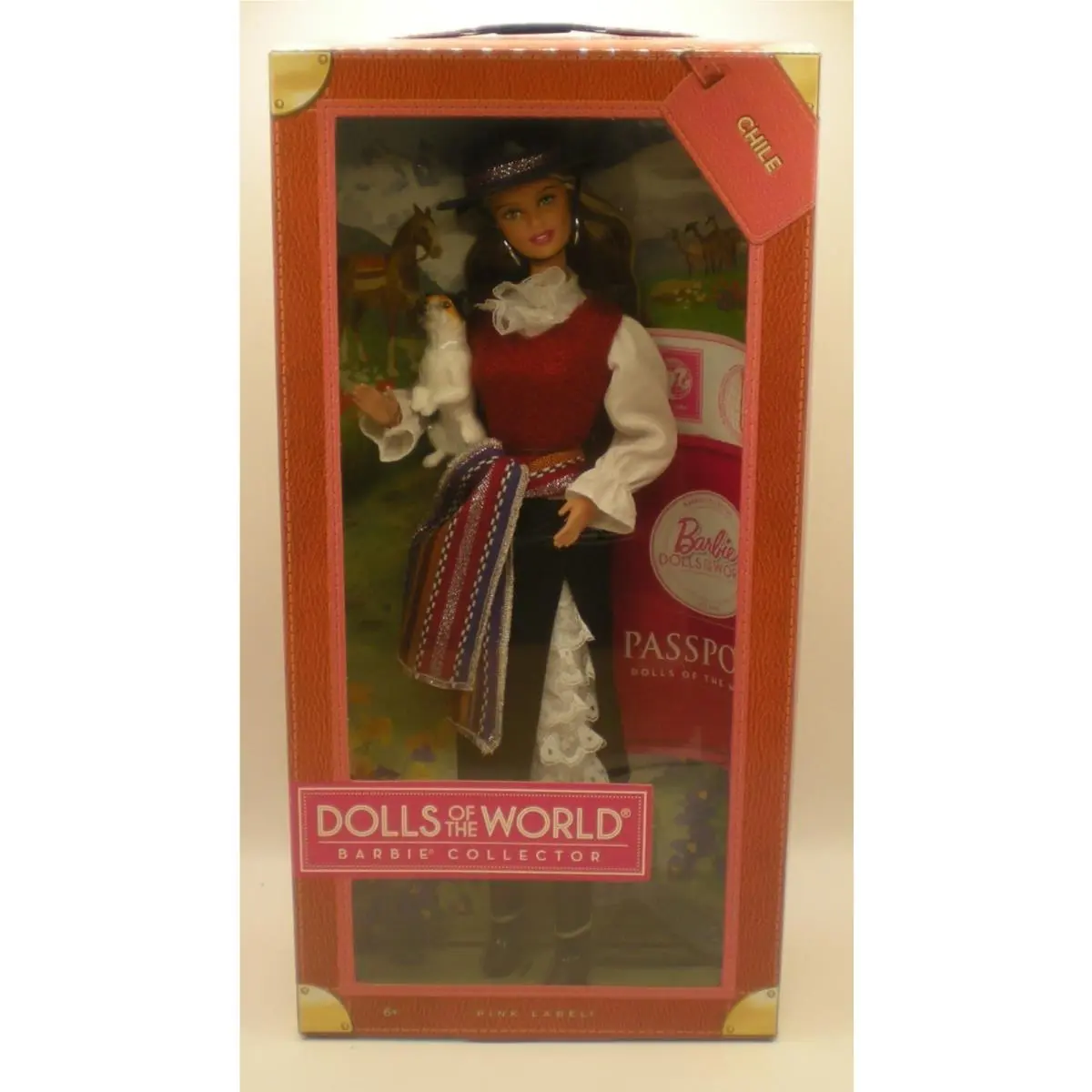 Barbie Collector Dolls OF The World Chile Pink Label 2011 Mattel X3931