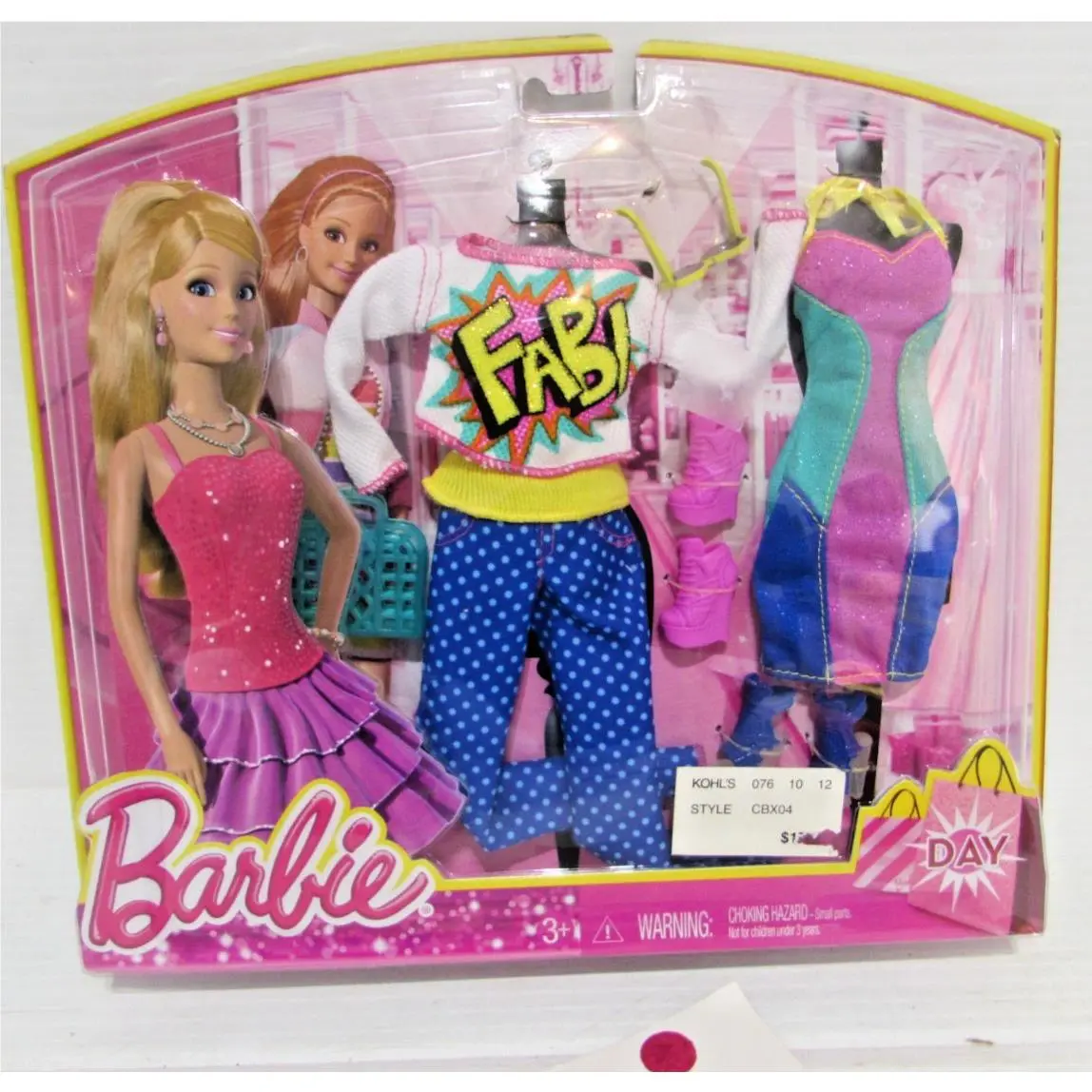 Barbie Doll Fashion Pack Assortment Fab Top 2013 CBX04