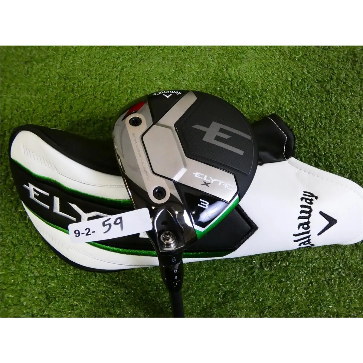 Callaway Elyte X 15 Left Hand 3 Wood Denali Charcoal 60g 5.5 Regular w HC