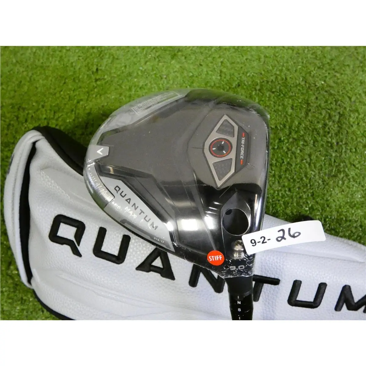 Callaway 2026 Quantum Max 9.0 Driver Denali Frost Silver 50g 6.0 Stiff w HC