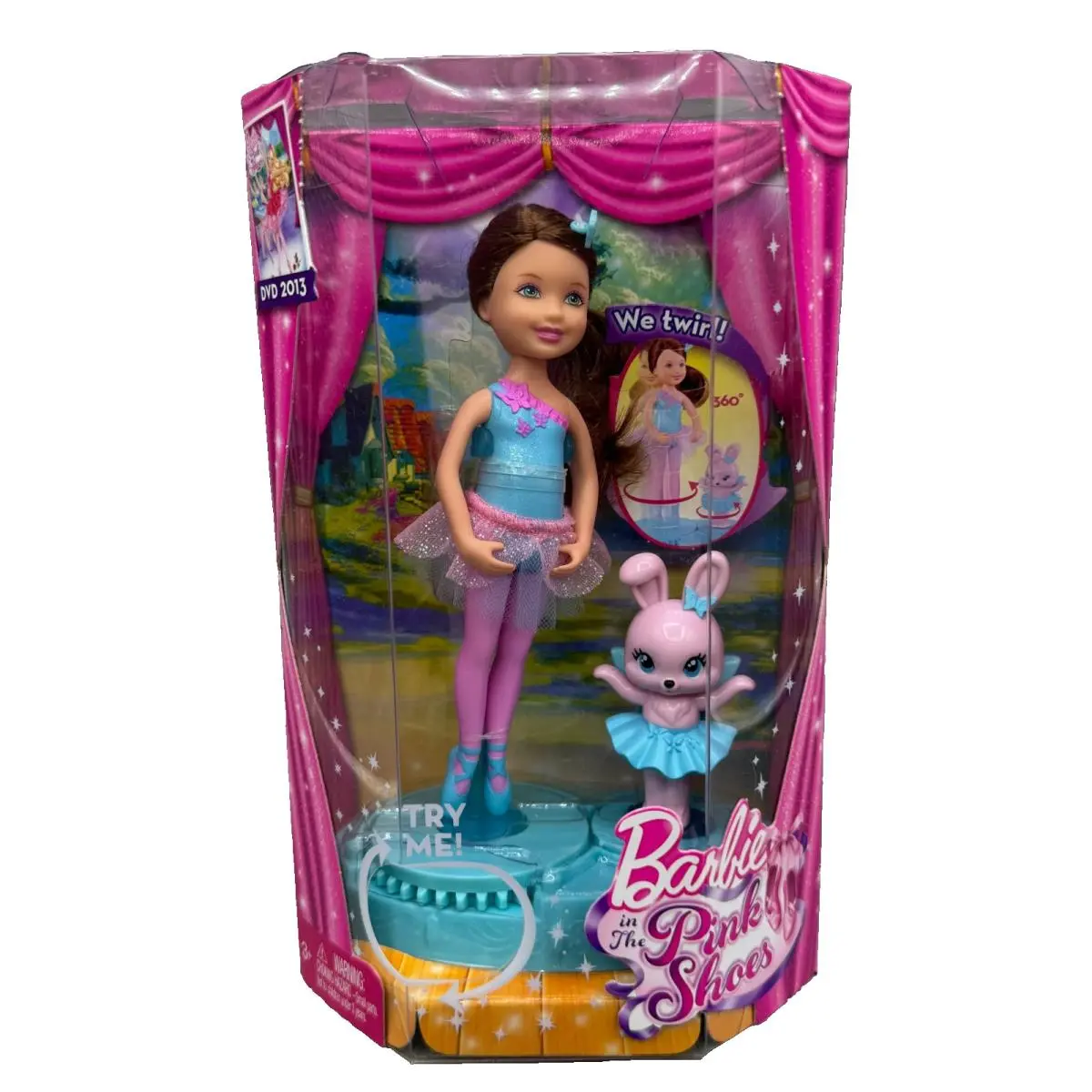 DS Barbie Doll 2012 Chelsea IN The Pink Shoes Ballerina X8819