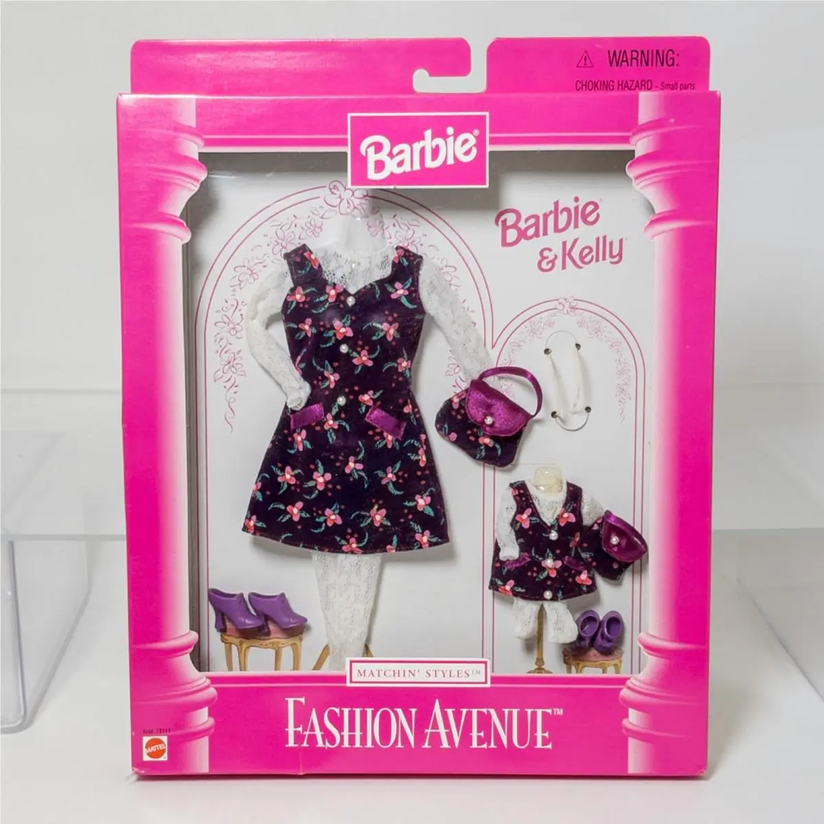 Mattel - Barbie - Fashion Avenue - Matchin` Styles Purple Floral Dress NM