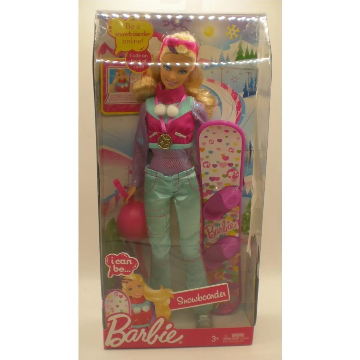 Snowboarder Barbie I Can Be Anything Series T2690 2009 Mattel