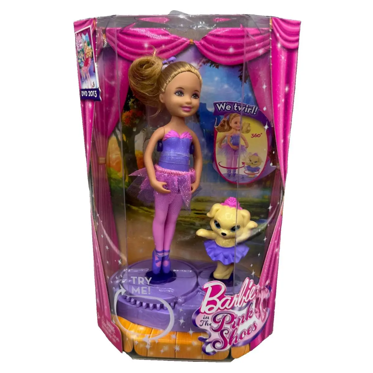 DS Barbie Doll 2012 Chelsea IN The Pink Shoes Ballerina X8818