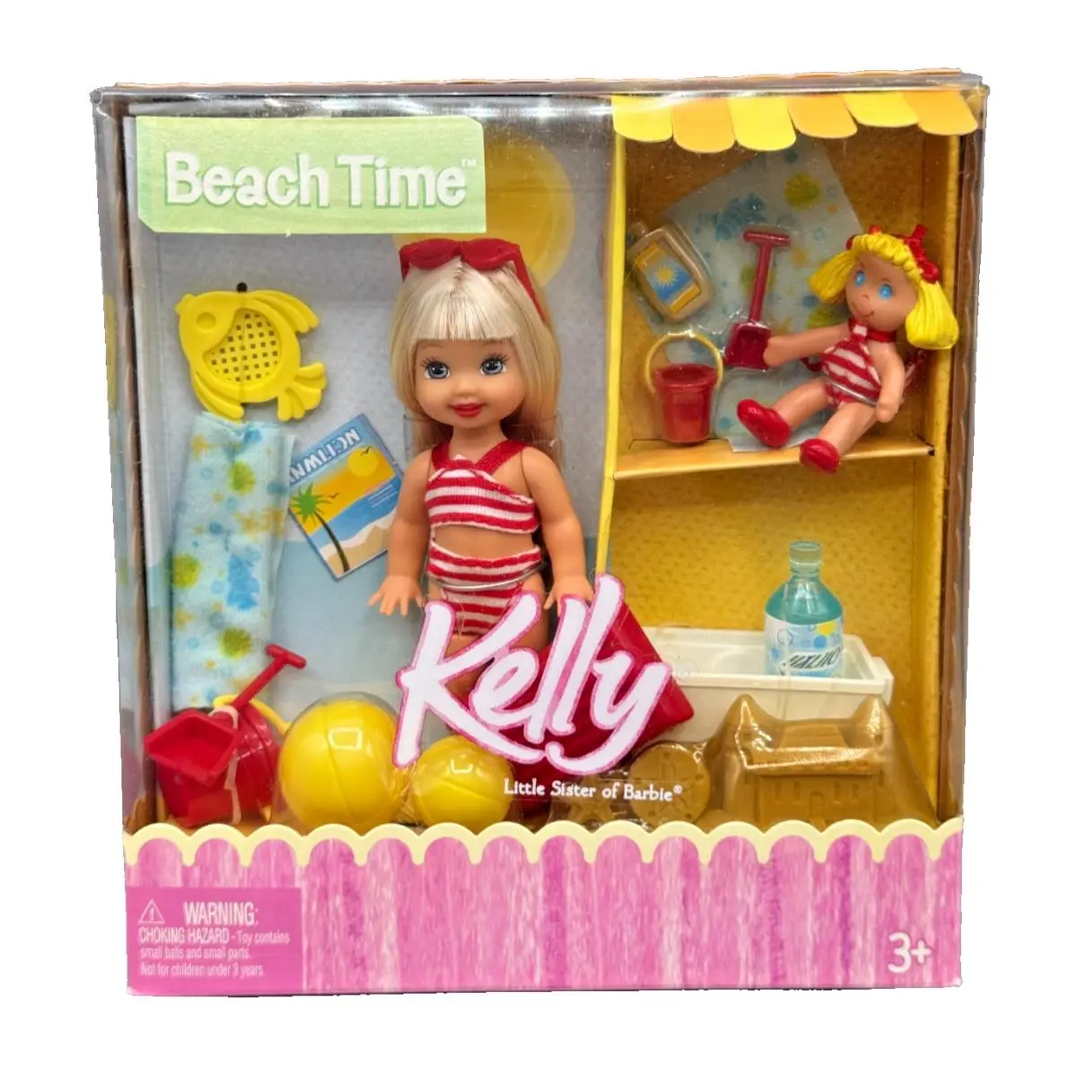 DS E Barbie Doll Kelly 2004 Beach Time H0824
