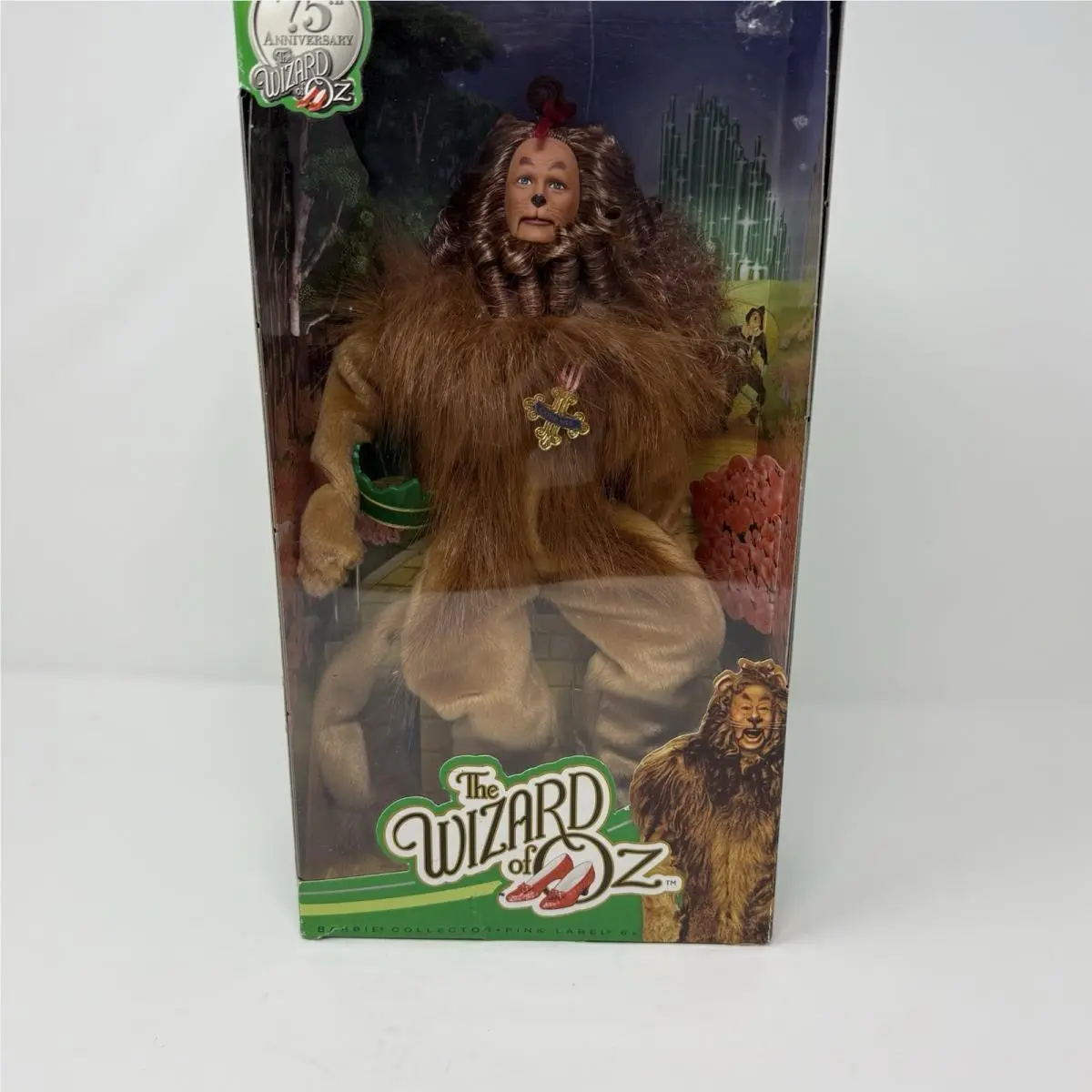 The Wizard Of Oz Barbie Collector Pink Label Cowardly LION-75th Anniversary