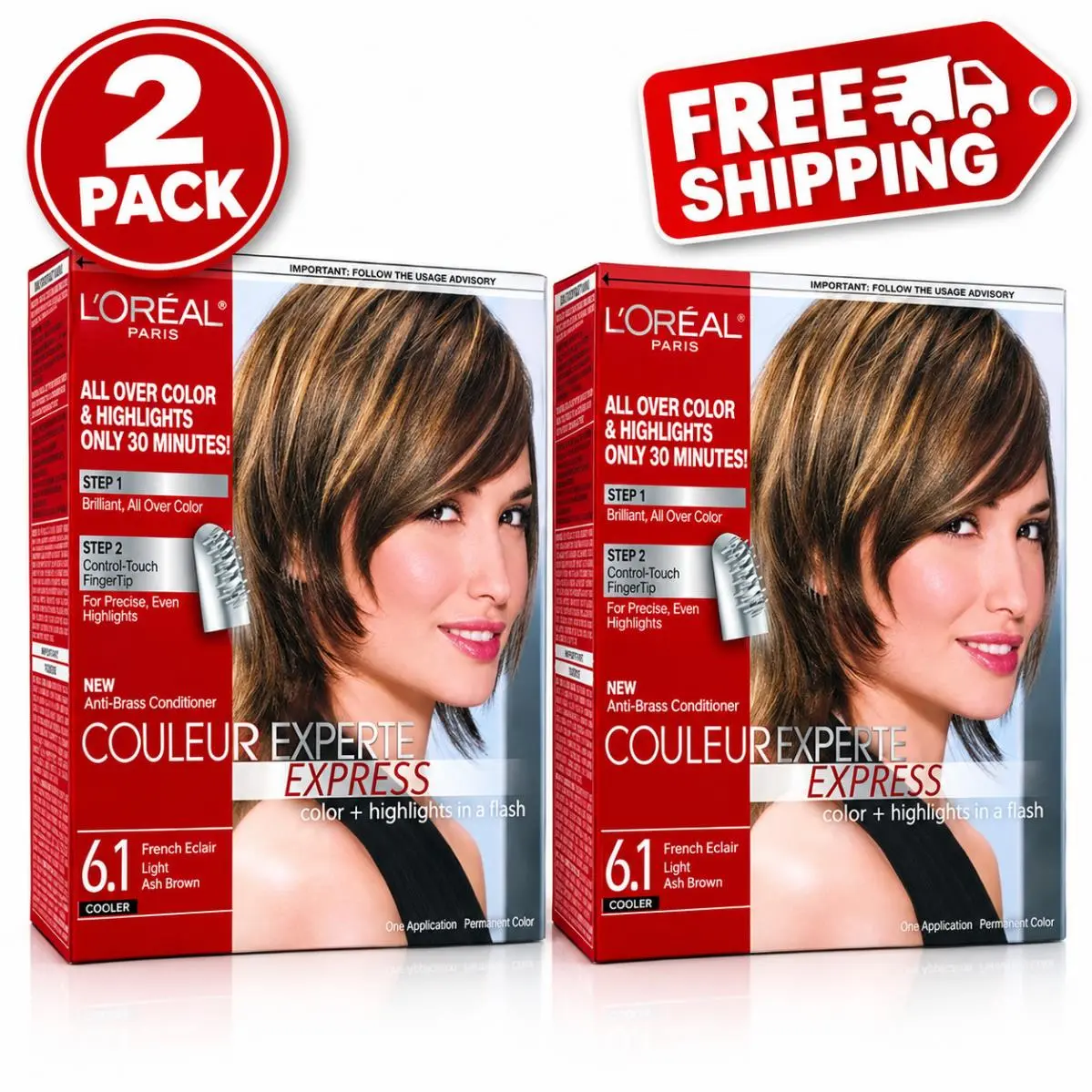 2Pack L`oreal Paris Couleur Experte Express Hair Color + Highlighter Light
