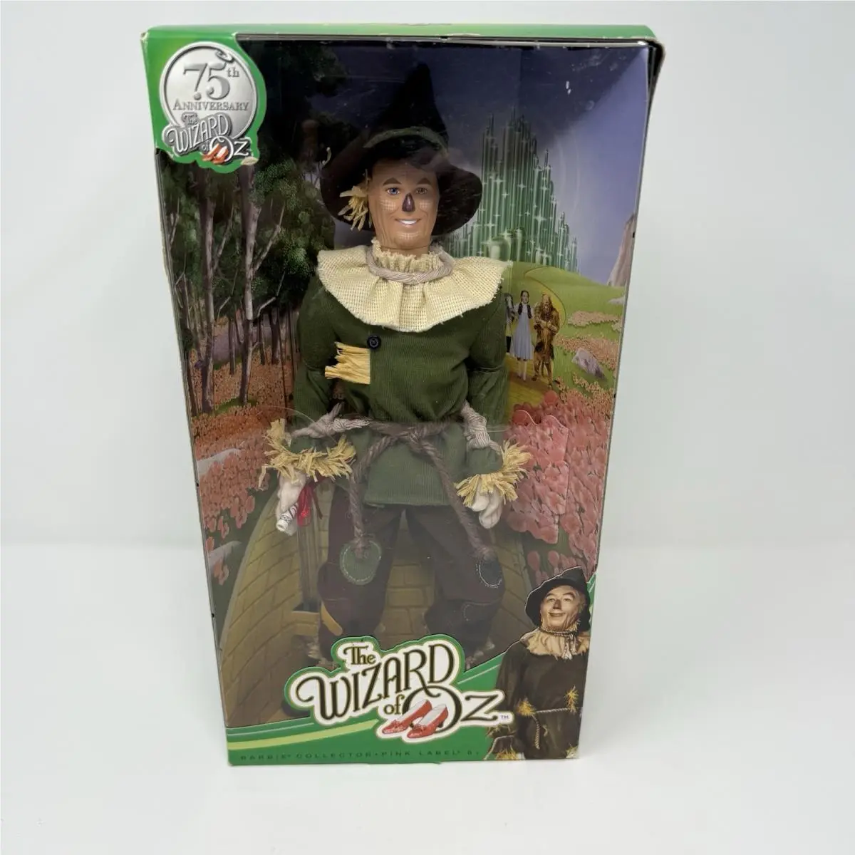 The Wizard Of Oz Scarecrow Barbie Collection Pink Label 75th Anniversary 12”