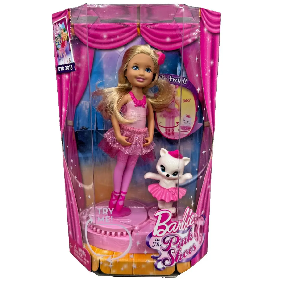 DS Barbie Doll 2012 Chelsea IN The Pink Shoes Ballerina X8817