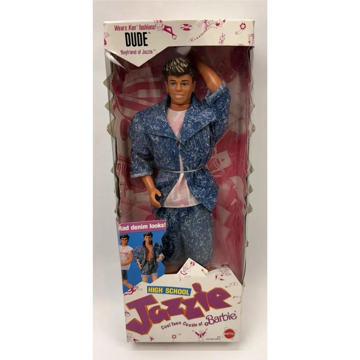 Vintage 1988 Dude High School Jazzie Doll 3637 Teen Cousin Of Barbie Mib