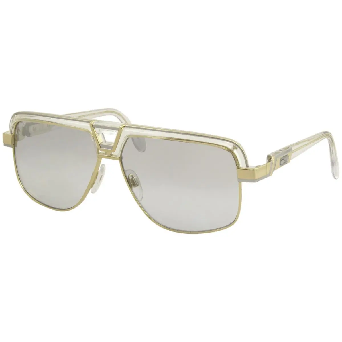 Cazal Legends 991 003 Sunglasses Men`s Crystal-white-gold/grey Grad Lenses 62mm