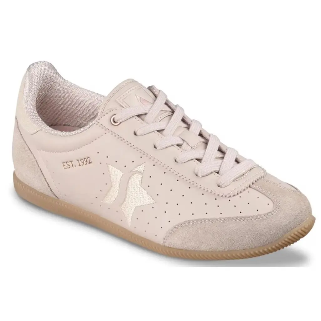 Womens Skechers Hotshot Icy Elegance Sneaker Blush Pink Suede Shoes