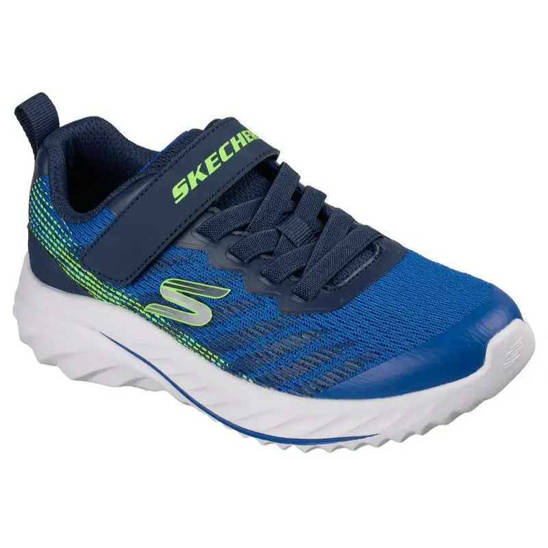 Kids Skechers Bounder 3.0 Stream Surge Blue Navy Mesh Shoes