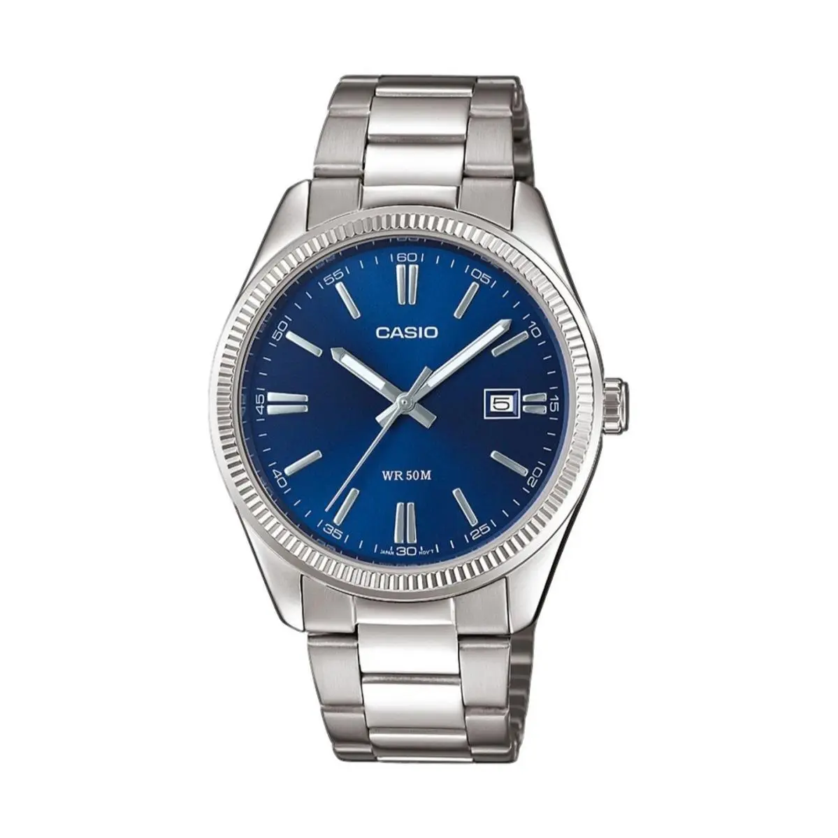 Casio Watch Men`s MTP-1302PD-2AVEF Stainless Steel Blue Quartz Timeless Edition