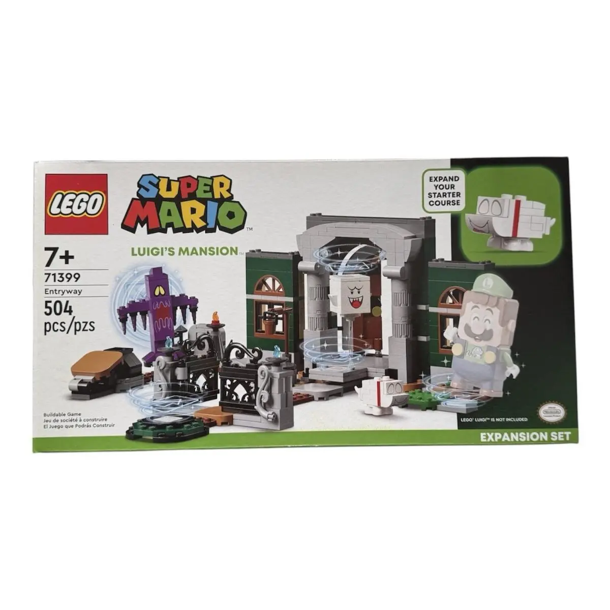 Lego Super Mario Luigi`s Mansion Entryway Expansion 71399 Retired Rare