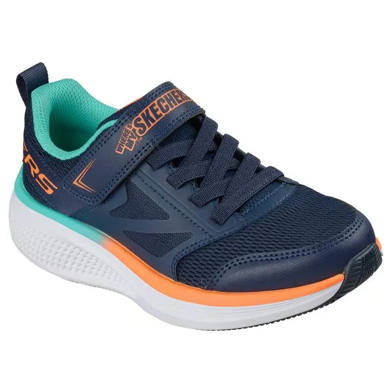 Kids Skechers GO Run Elevate 2.0 Where`s MY Skechers Navy Mesh Shoes