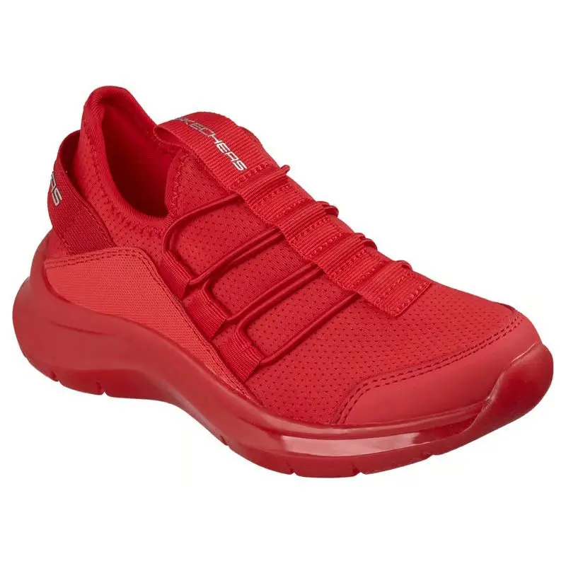 Kids Skechers Skech Fast Ice Street Edge Red Mesh Shoes