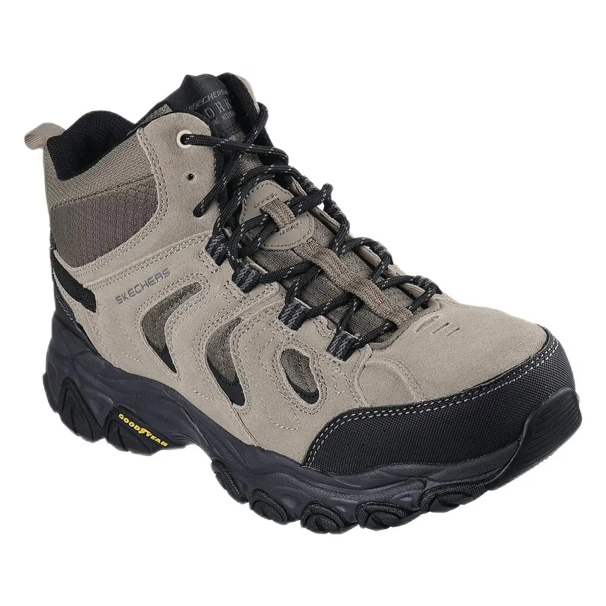 Skechers Shoes Men`s Work Boot Slip Resist Steel Toe Comfort Memory Foam 200345
