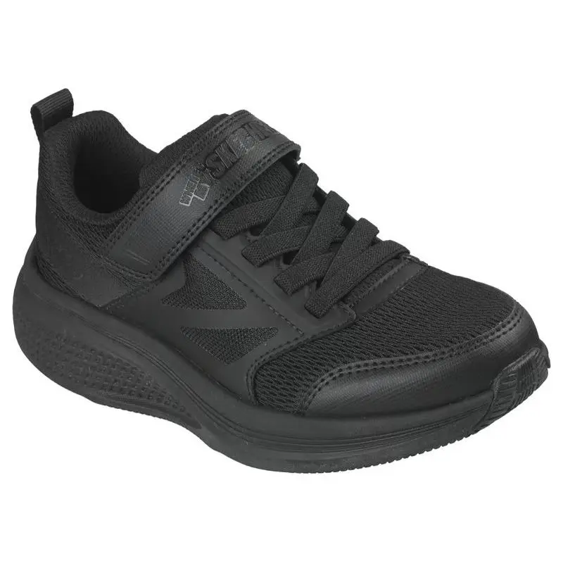 Kids Skechers GO Run Elevate 2.0 Where`s MY Skechers Black Mesh Shoes