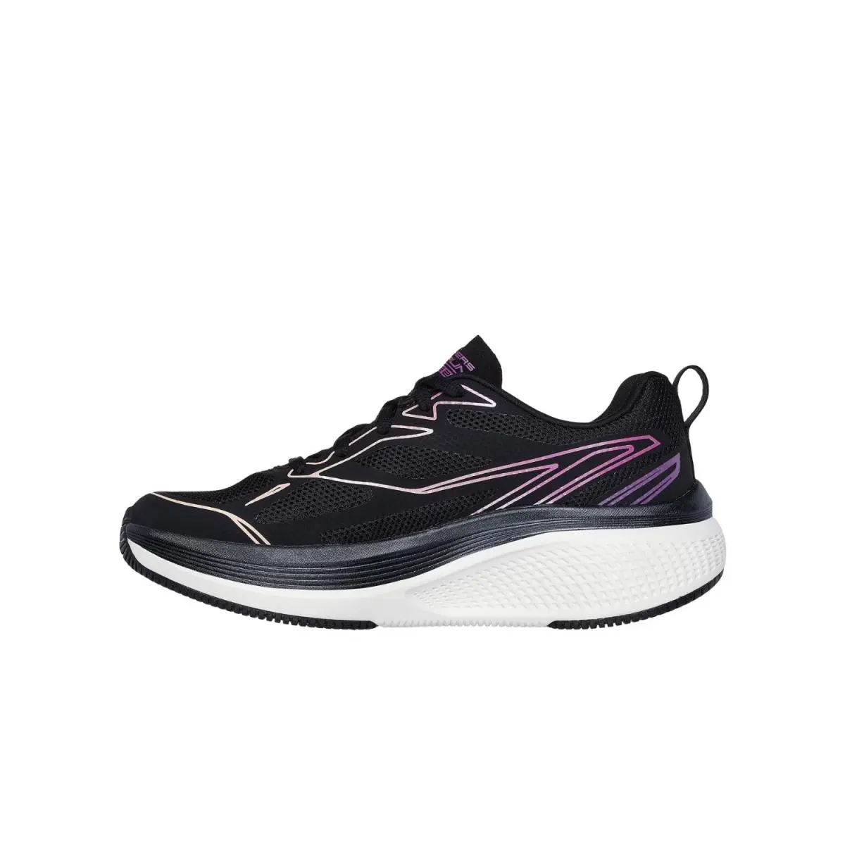 Skechers shoes - Black Synthetic/Purple Trim 1