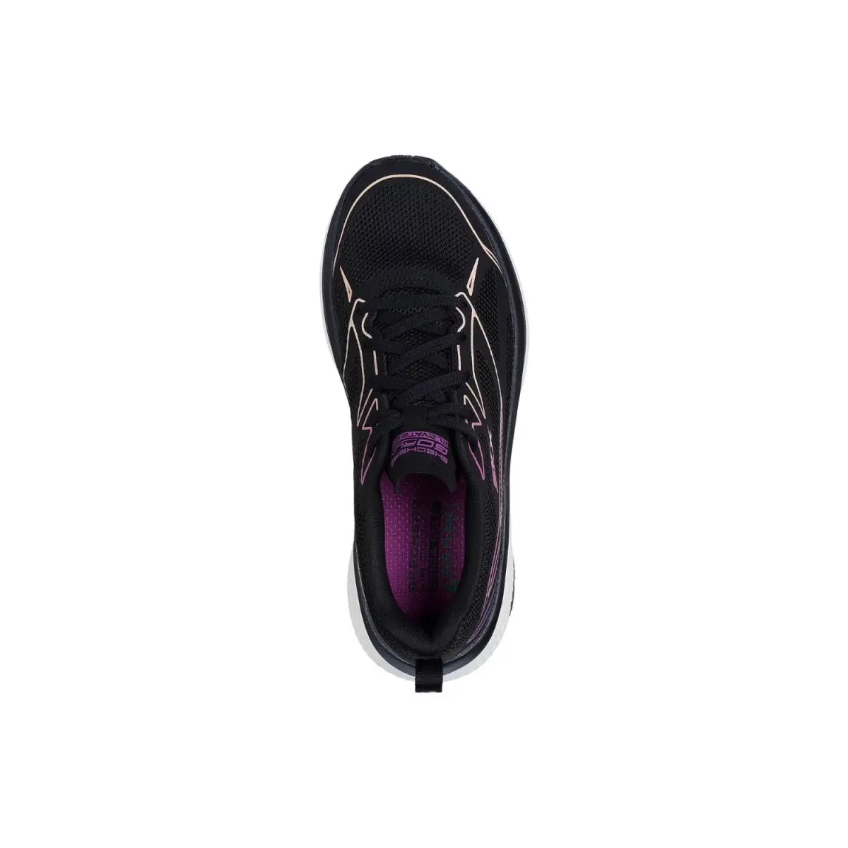 Skechers shoes - Black Synthetic/Purple Trim 2