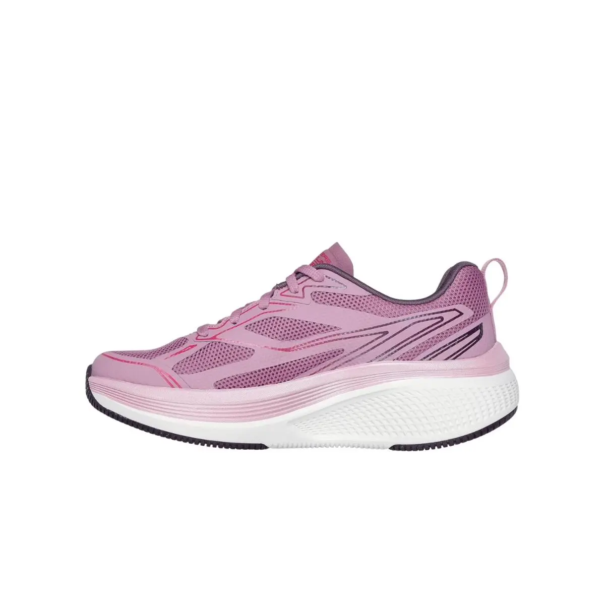 Skechers shoes - Black Synthetic/Purple Trim 9