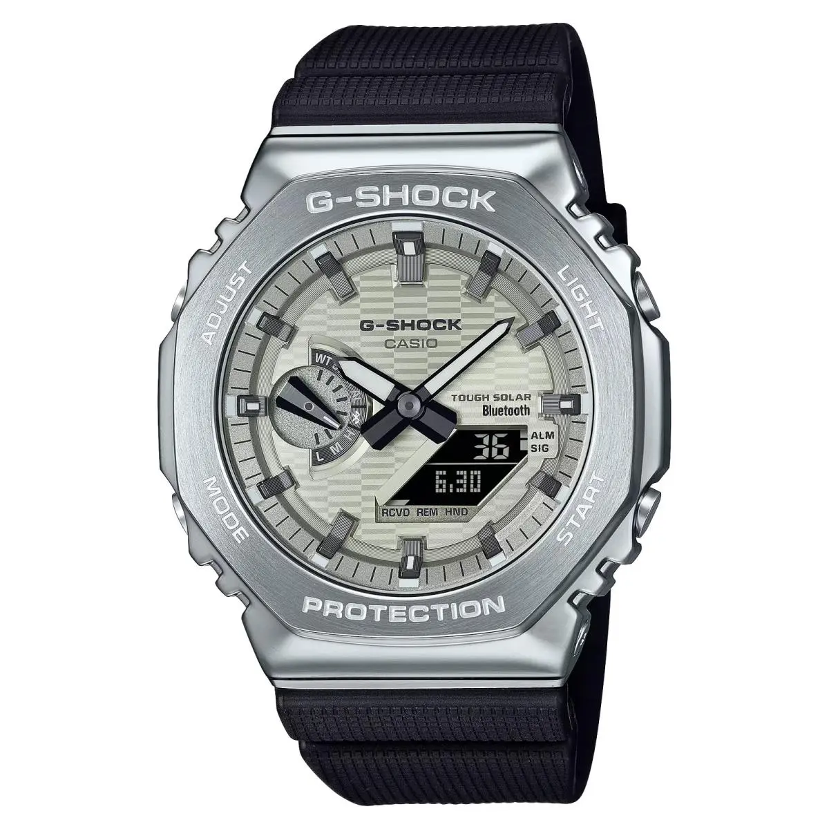 Casio G-shock GBM-2100A-8B Light Gold Dial Solar BT G-steel Watch